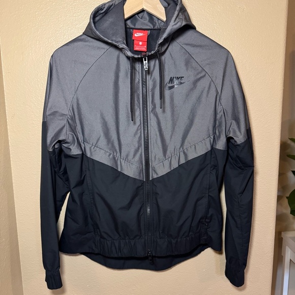 NIKE WINDRUNNER CHAMBRAY FULL ZIP Hooded JACKET Women’s size Small - Picture 5 of 11